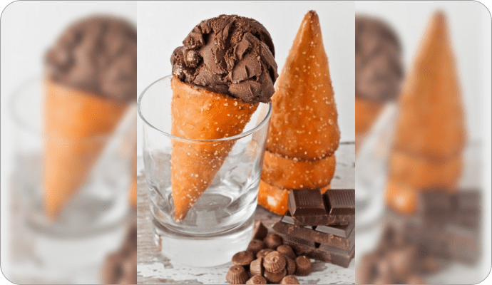 KREASI CONE UNIK UNTUK ES KRIM