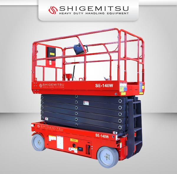 Jual Electric Self Propelled Terrain Scissor Lift
