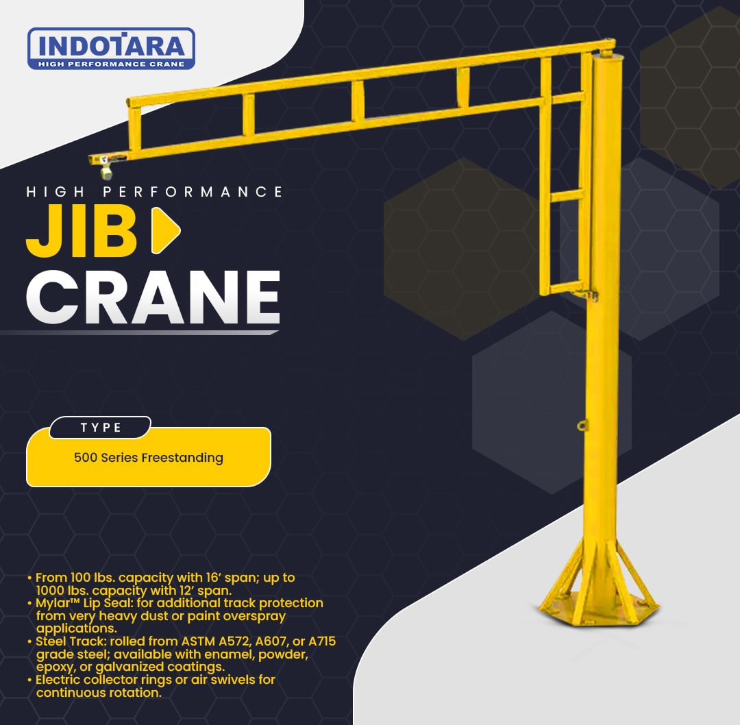 Enclosed workstation jib crane
