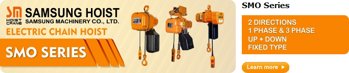 PRODUK JUAL CHAIN HOIST SINGLE PHASE SAMSUNG