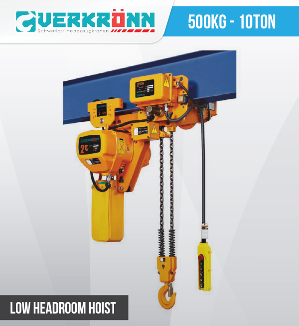 Jual Verkronn Low Headroom Hoist, Harga Verkronn Low Headroom Hoist, Verkronn Low Headroom Hoist Murah