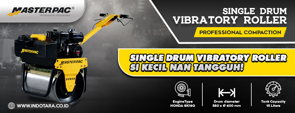 Single Drum Vibratory Roller Si Kecil Nan Tangguh