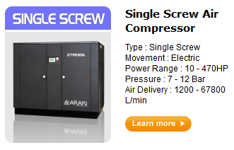 Jual kompresor single screw