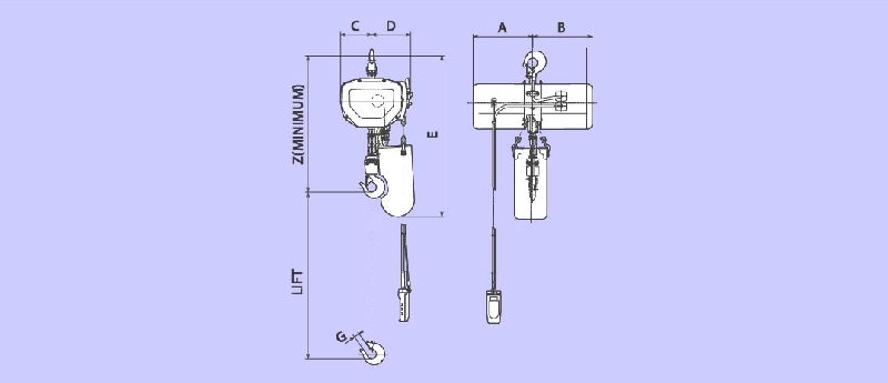 Jual Hitachi Hoist Murah, Jual Electric Chain Hoist, Jual Wire Rope Hoist