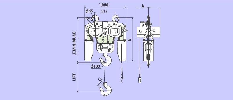 Jual Hitachi Hoist Murah, Jual Electric Chain Hoist, Jual Wire Rope Hoist