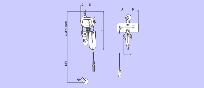 Jual Hitachi Hoist Murah, Jual Electric Chain Hoist, Jual Wire Rope Hoist