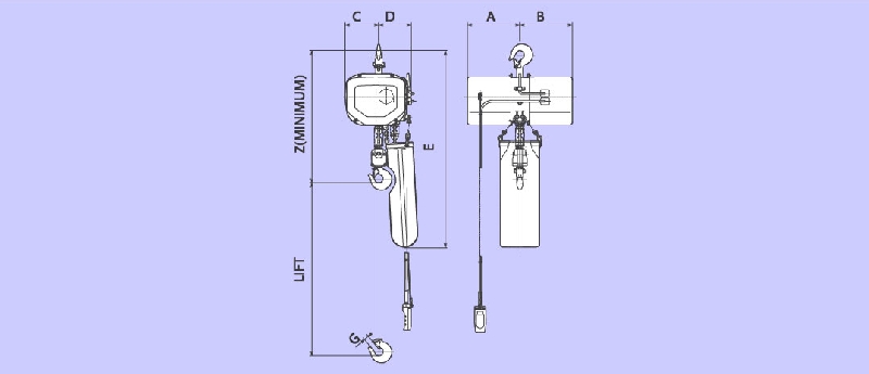 Jual Hitachi Hoist Murah, Jual Electric Chain Hoist, Jual Wire Rope Hoist