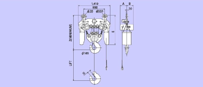 Jual Hitachi Hoist Murah, Jual Electric Chain Hoist, Jual Wire Rope Hoist