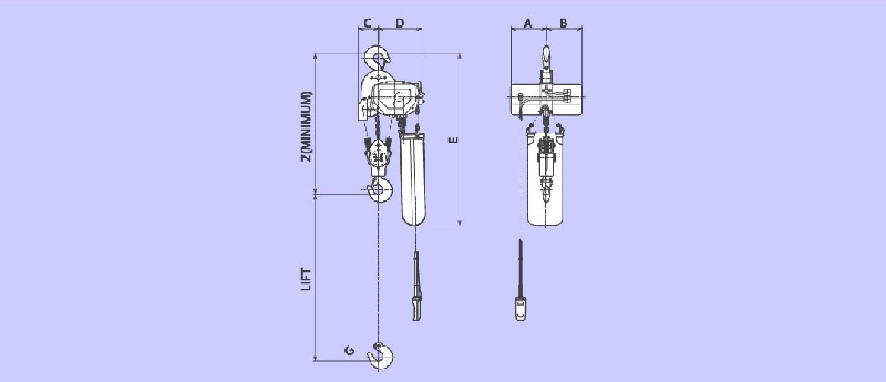 Jual Hitachi Hoist Murah, Jual Electric Chain Hoist, Jual Wire Rope Hoist