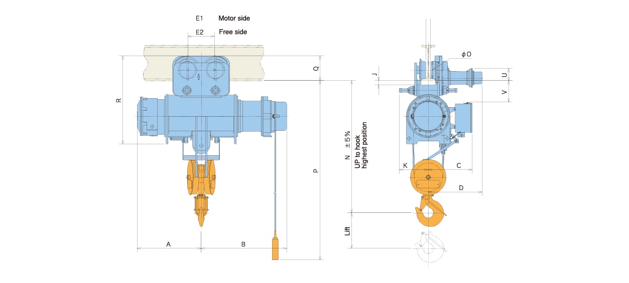 Jual Mitsubishi Electric Hoist Monorail S Type