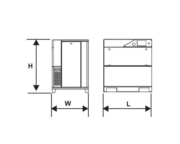 Technical-Drawing-Araki-Screw-Air-Compressor-New-Series