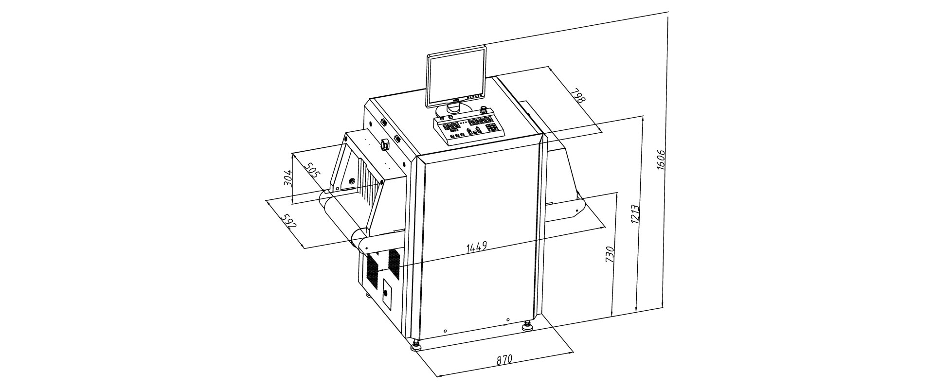 Jual X-Ray Security Inspection Equipment, Metal Detector, Explosive Detector, Mobile X-Ray Equipment