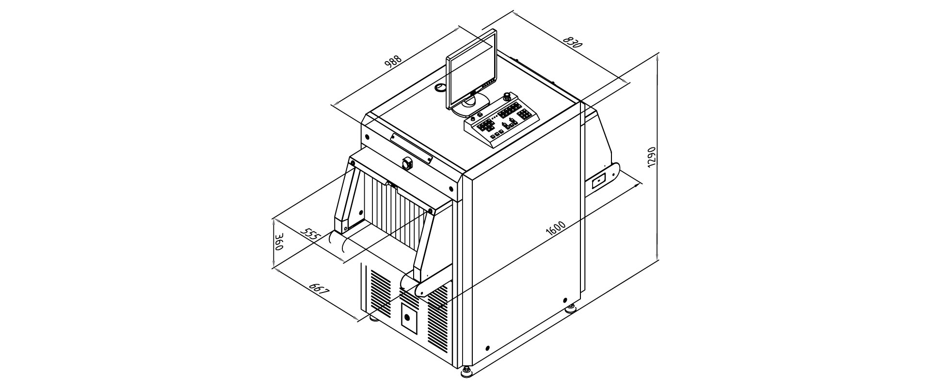 Jual X-Ray Security Inspection Equipment, Metal Detector, Explosive Detector, Mobile X-Ray Equipment