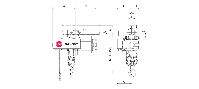 Dimension LGM Hoist