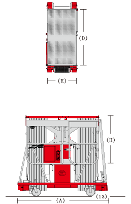 Shigemitsu Double Masts Aerial Work Platform