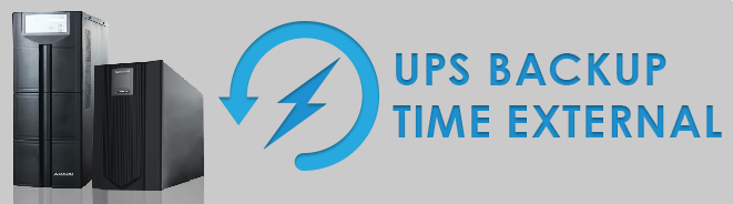 UPS BACKUP TIME EXTERNAL