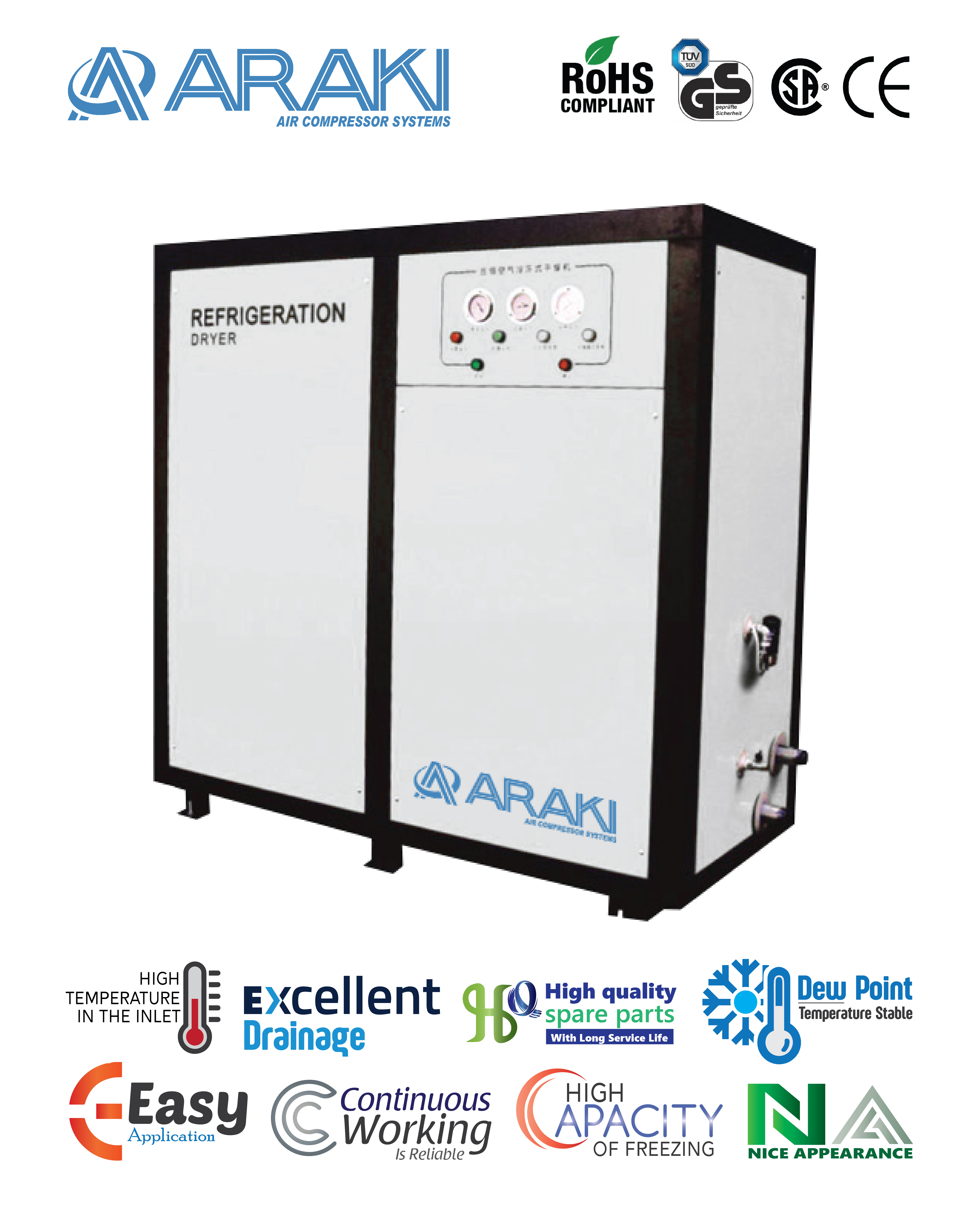 jual kompresor araki refrigerant air dryer