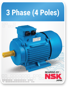 3 phase 1500 Rpm (4 Poles)