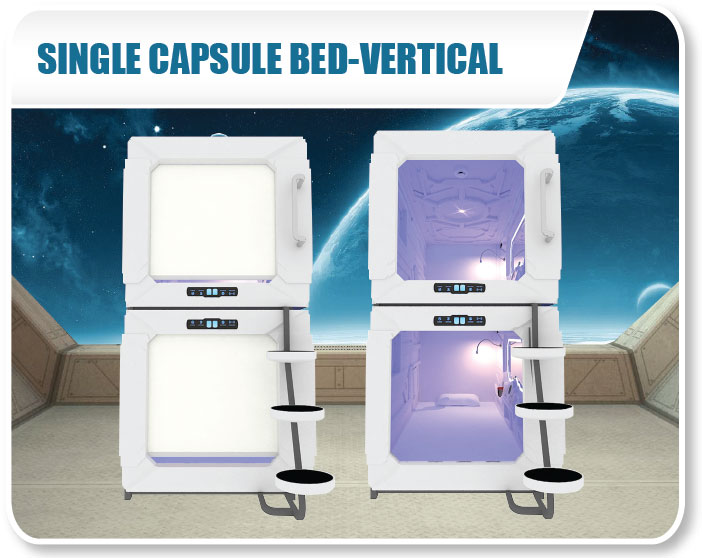 Single Capsule Bed - Vertical