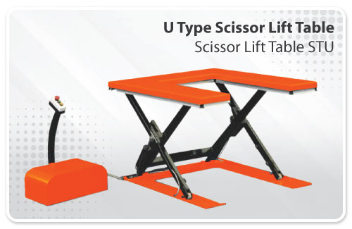 U Type Scissor Lift Table