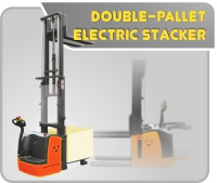 Double-Pallet Electric Stacker