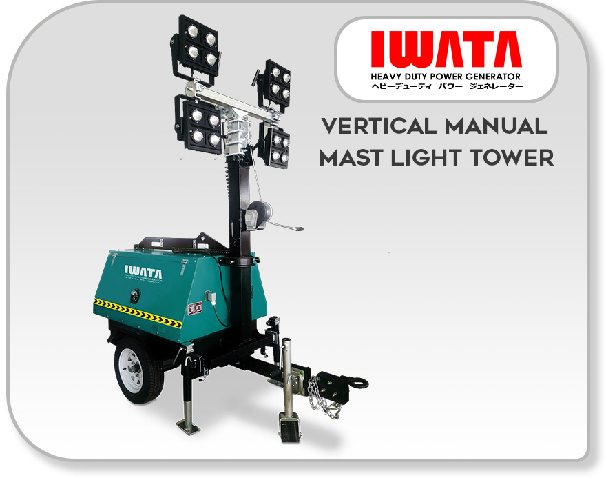 Lighting Tower LED with Manual Mast